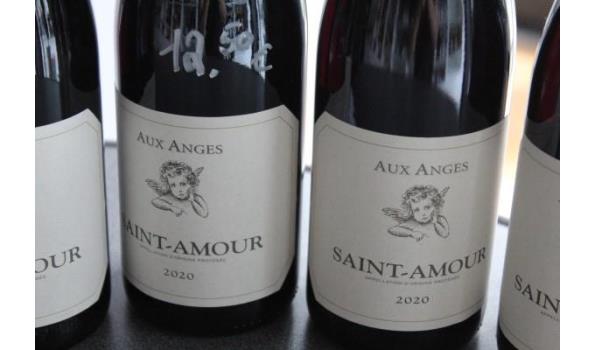 8 div flessen à75cl rode wijn, 4x Poulsard 2020 en 4x Saint-Amour 2020